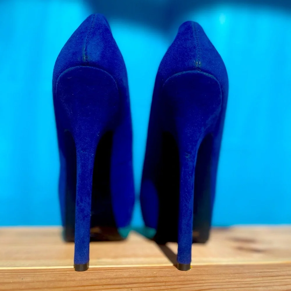 Platforms cobalt blue size 6